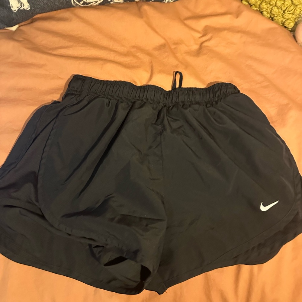 Nike Black Athletic Shorts with Elastic Waistband